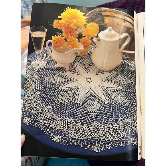 magic Crocheted pattern book 1984 sweater doily skirt butterfly - Picture 4 of 16